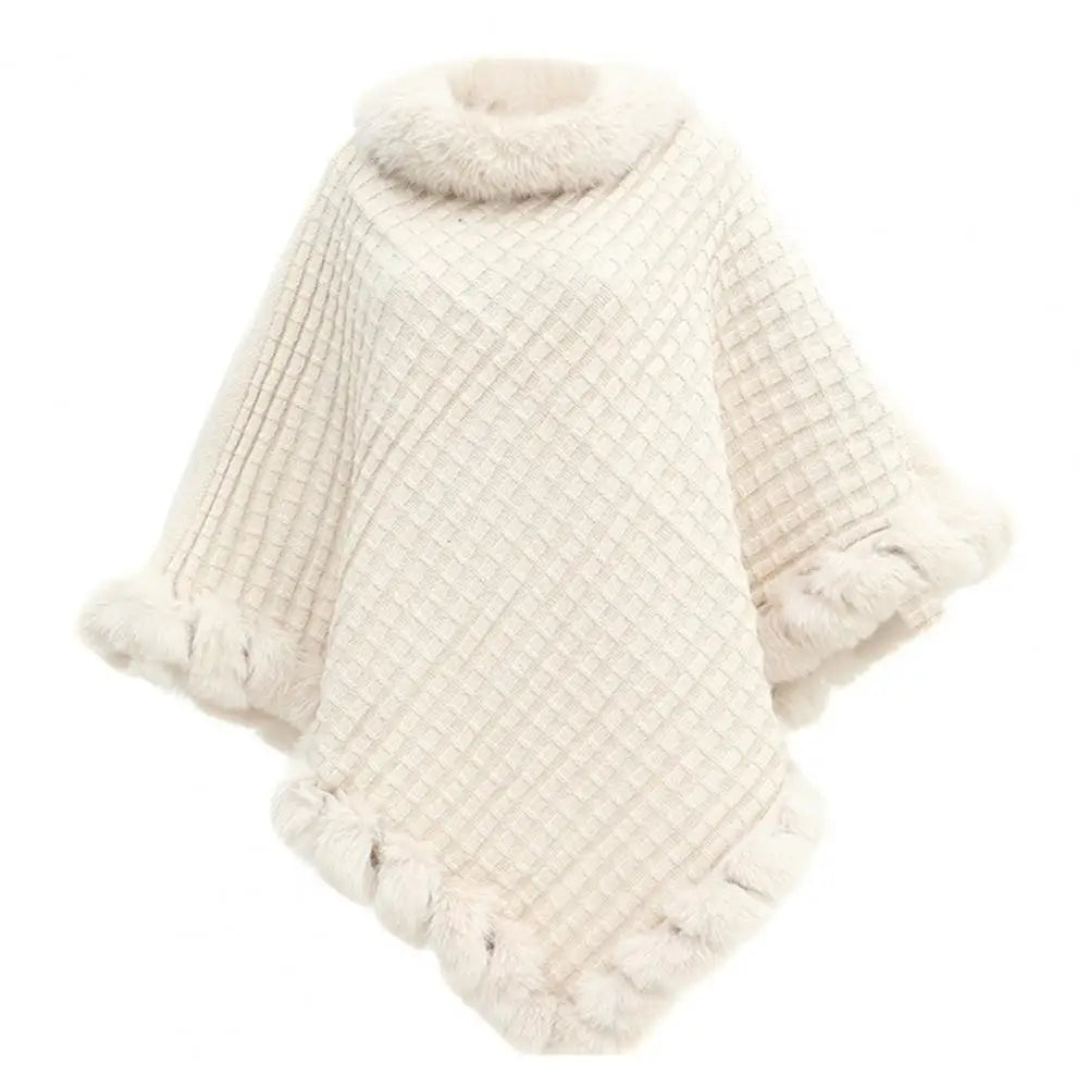 Soft Faux Fur Wrap Cape for Ladies
