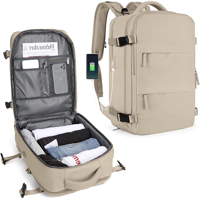 Tough Travel Backpack with USB Charger Port
