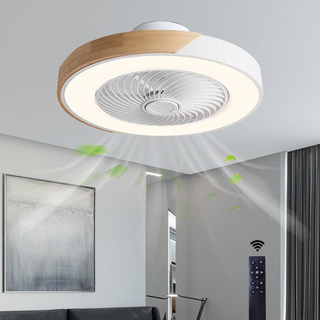 Modern LED Ceiling Fan Light with Remote Control