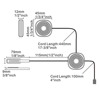 Slim Under Helmet Earphones