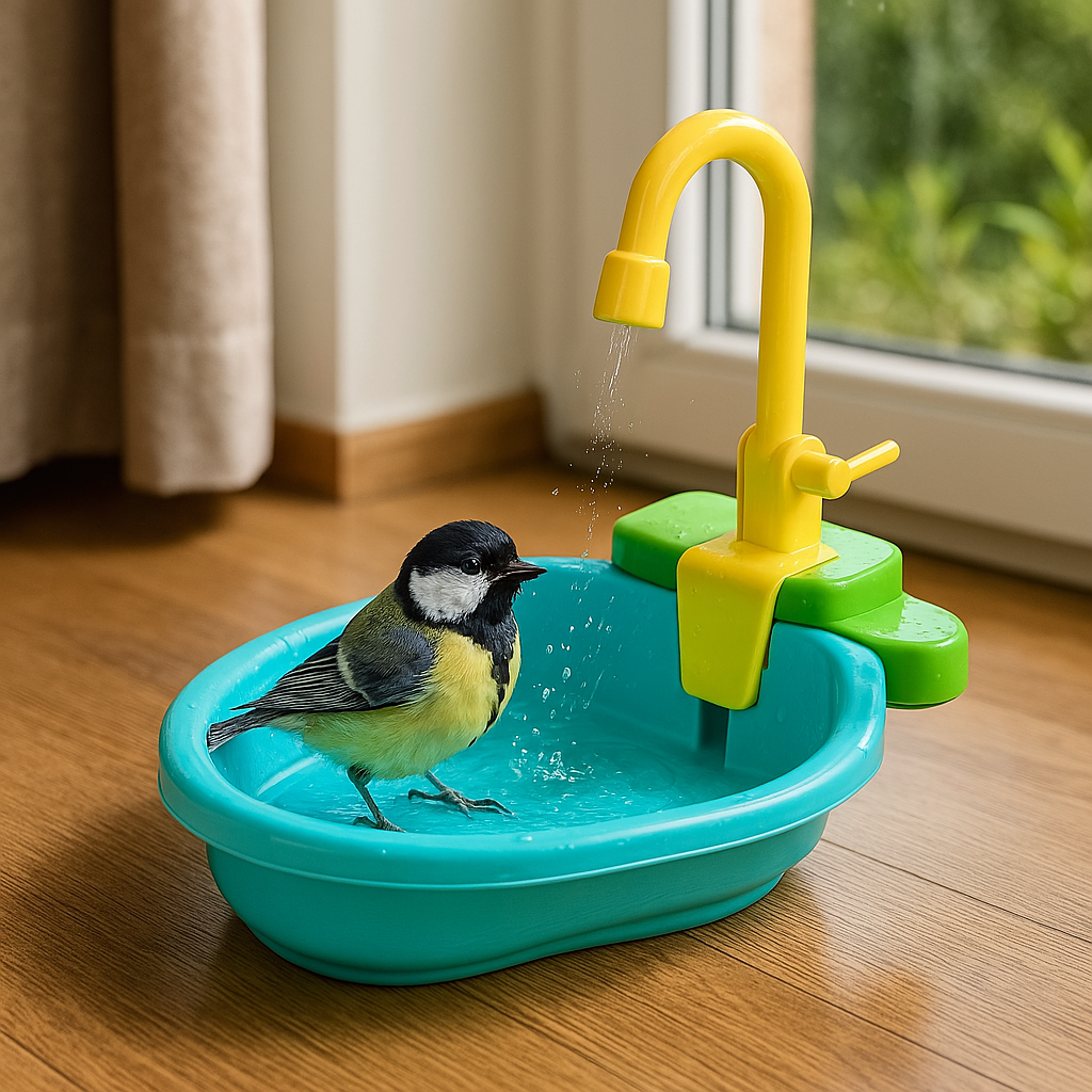 Self-Circulating Solar Bird Bath Fountain