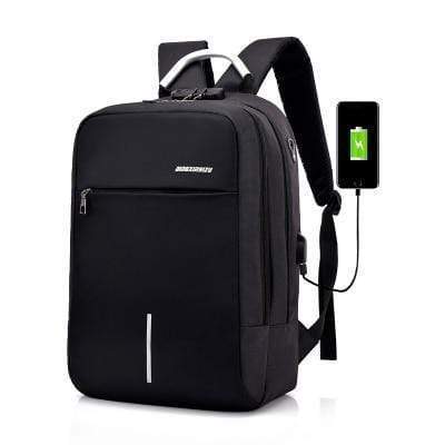 Secure 3-Pin Lock Anti-Theft USB Backpack - Befez