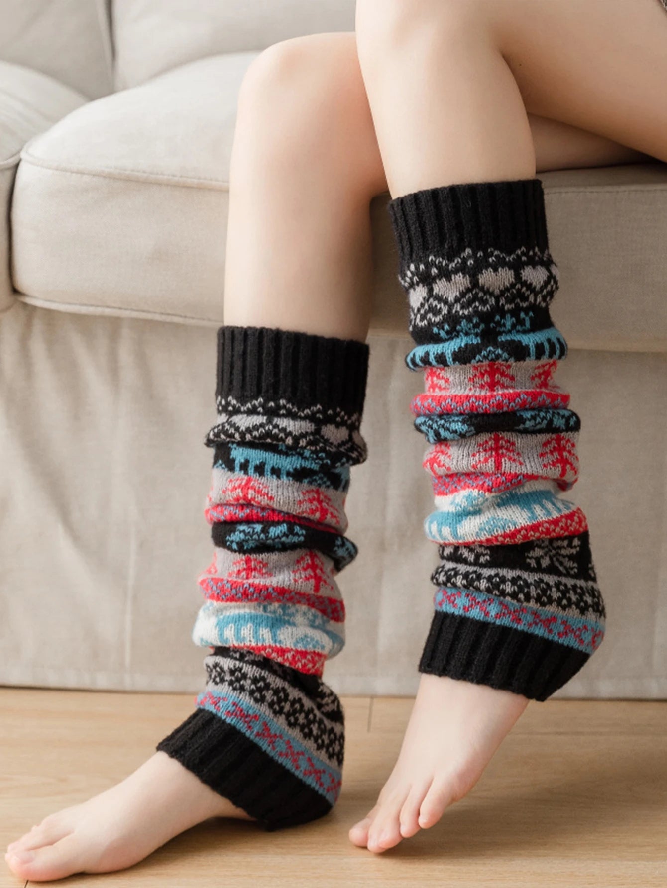 Soft Fleece Leg Warmers for Cold Weather