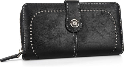 Fashionable Genuine Leather Wristlet Wallet