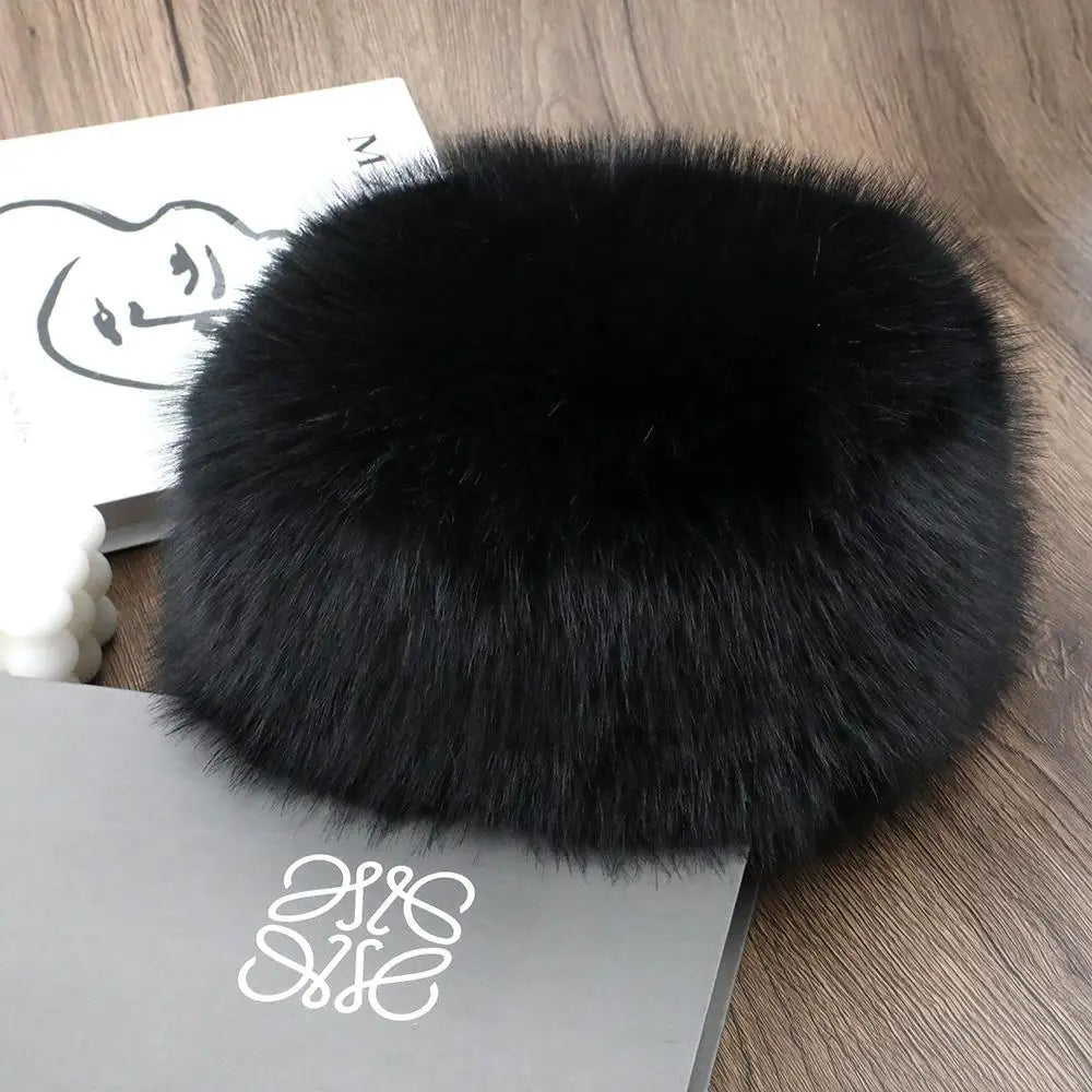 Premium Soft Faux Fur Beanie Hat
