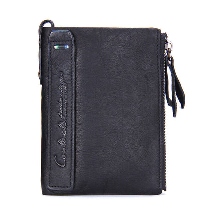 Fashionable Dual Zip Pocket Wallet - Befez