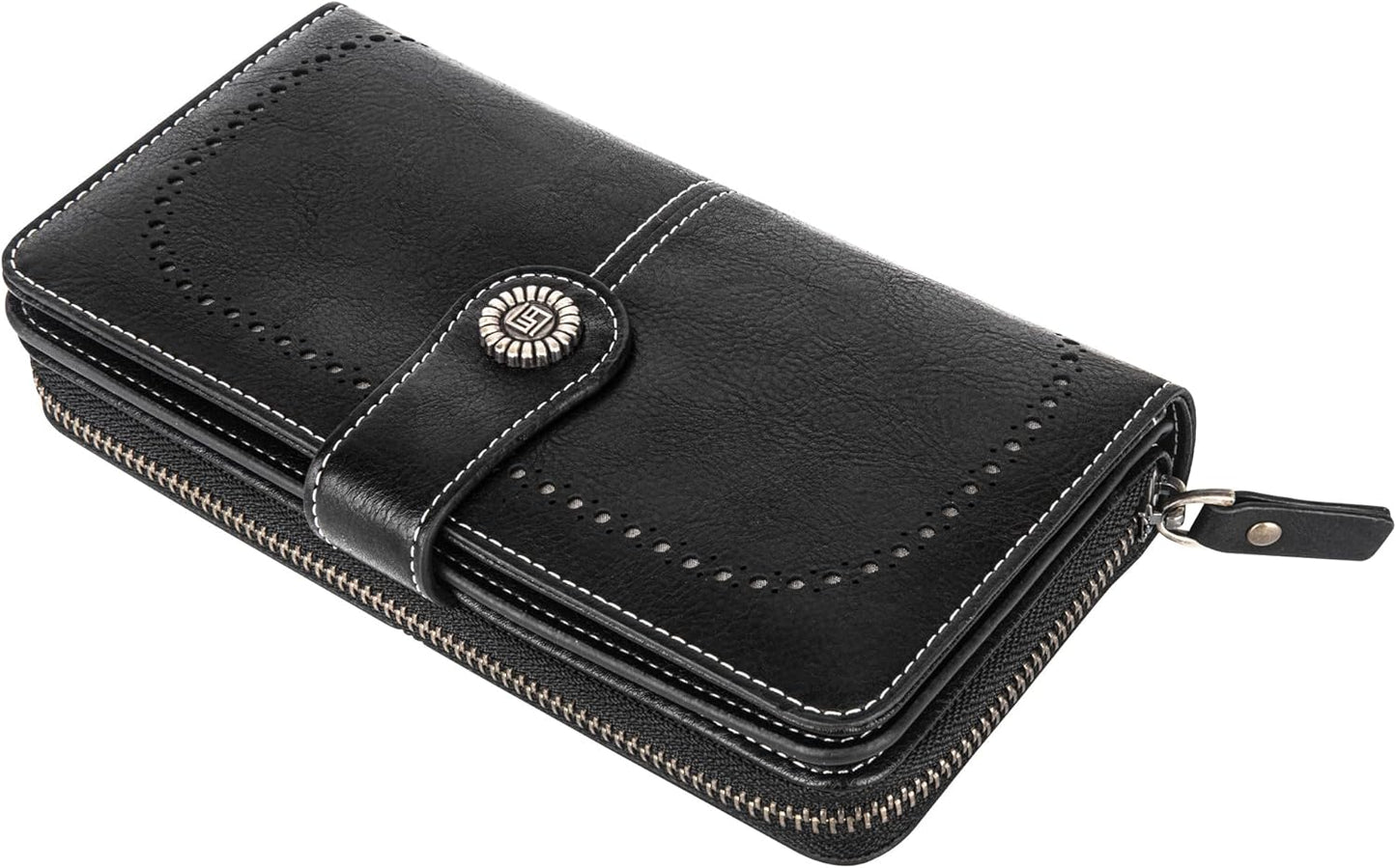 Fashionable Genuine Leather Wristlet Wallet