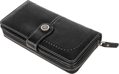 Fashionable Genuine Leather Wristlet Wallet