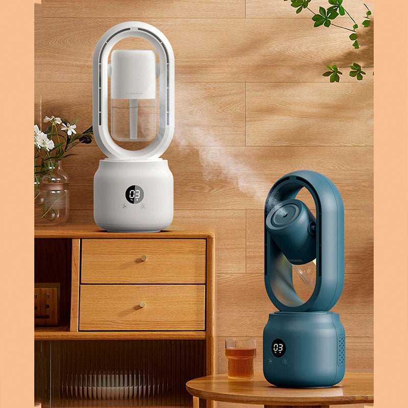 Quiet Air Circulation Fan with Humidifier and Nightlight