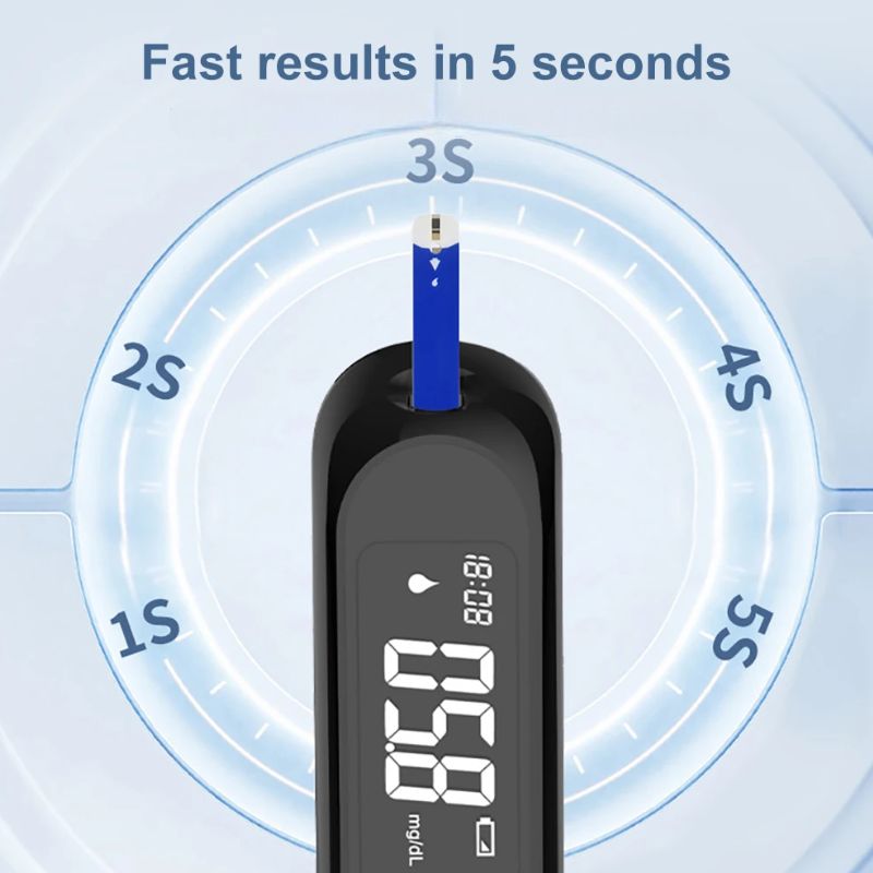 Accurate Blood Sugar Test Kit with Strips and Lancets