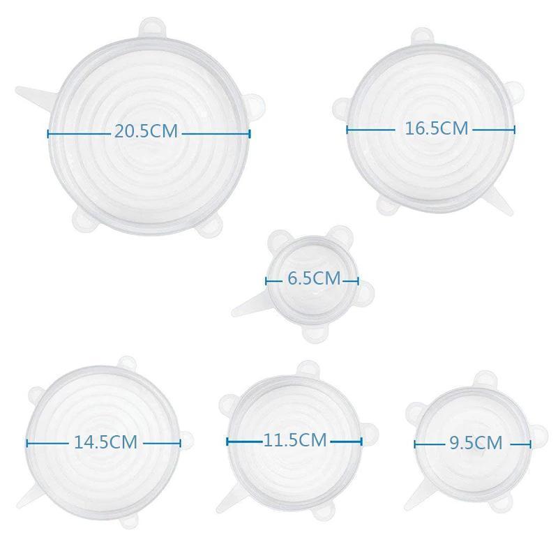 Befez | Airtight Silicone Kitchen Storage Lids (Set of 6)