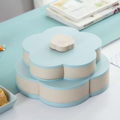 Spinning Floral Desk Organizer Box