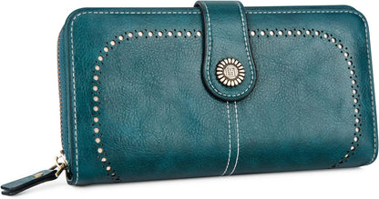Fashionable Genuine Leather Wristlet Wallet