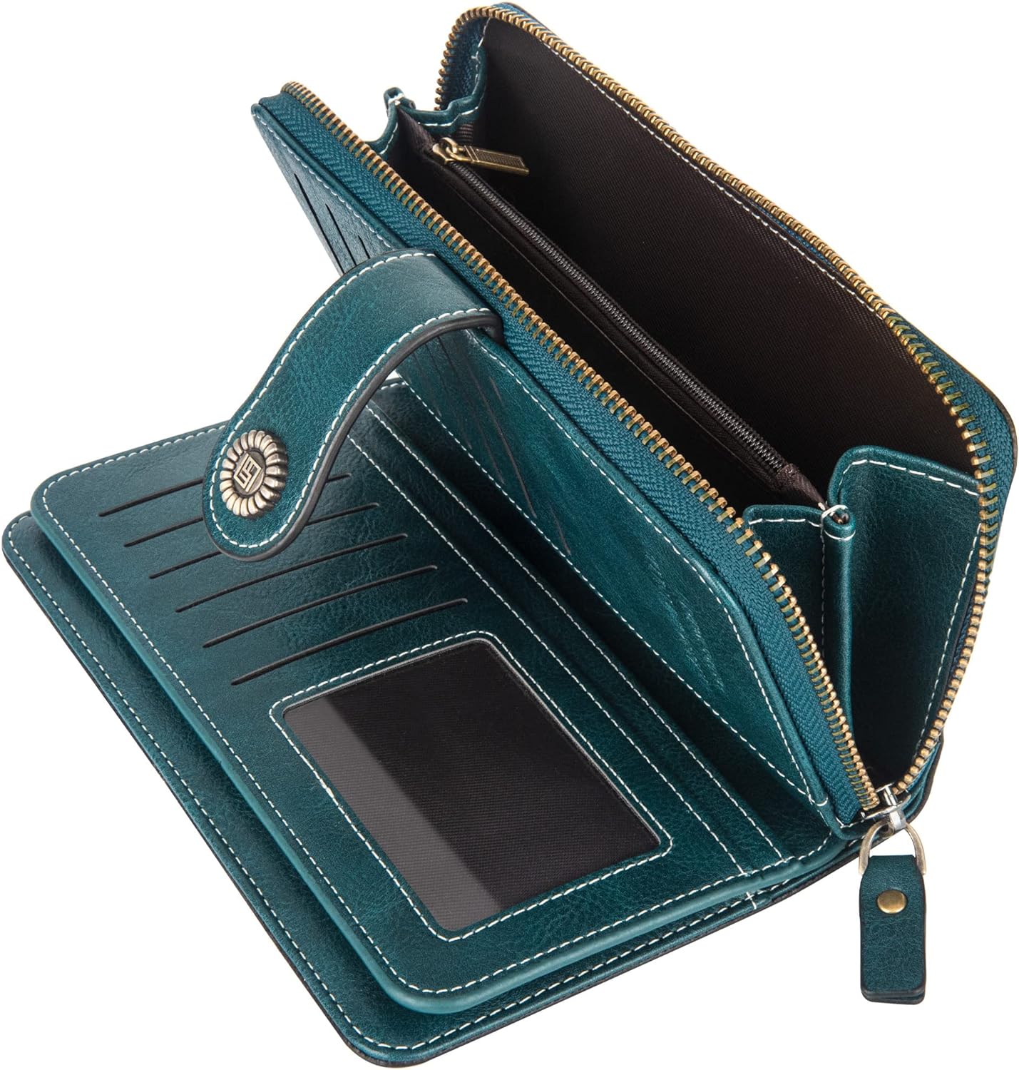 Fashionable Genuine Leather Wristlet Wallet
