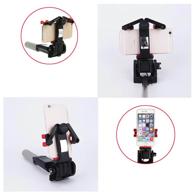 Compact Bluetooth Selfie Stick with 360 Rotation