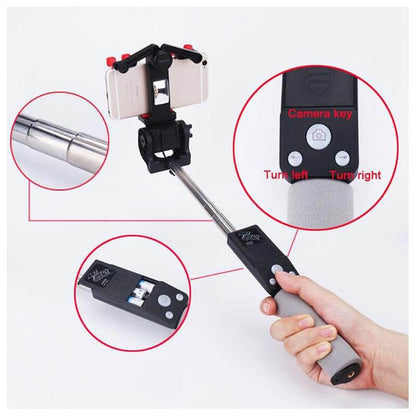 Compact Bluetooth Selfie Stick with 360 Rotation