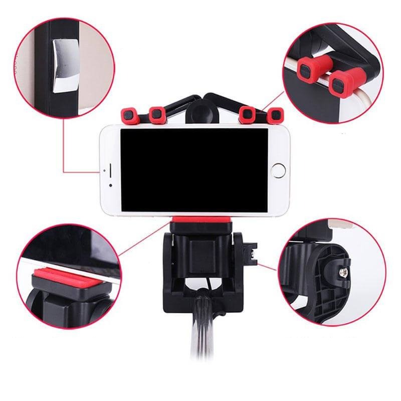 Compact Bluetooth Selfie Stick with 360 Rotation