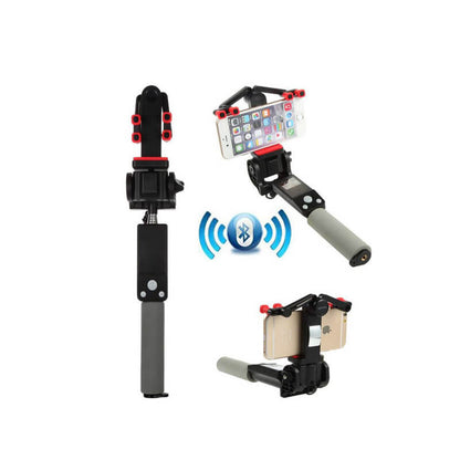 Compact Bluetooth Selfie Stick with 360 Rotation
