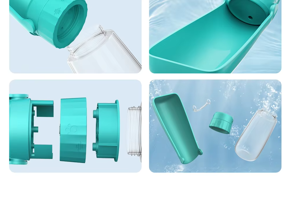 Portable Pet Water Bottle - Leakproof 550ml Travel Cup