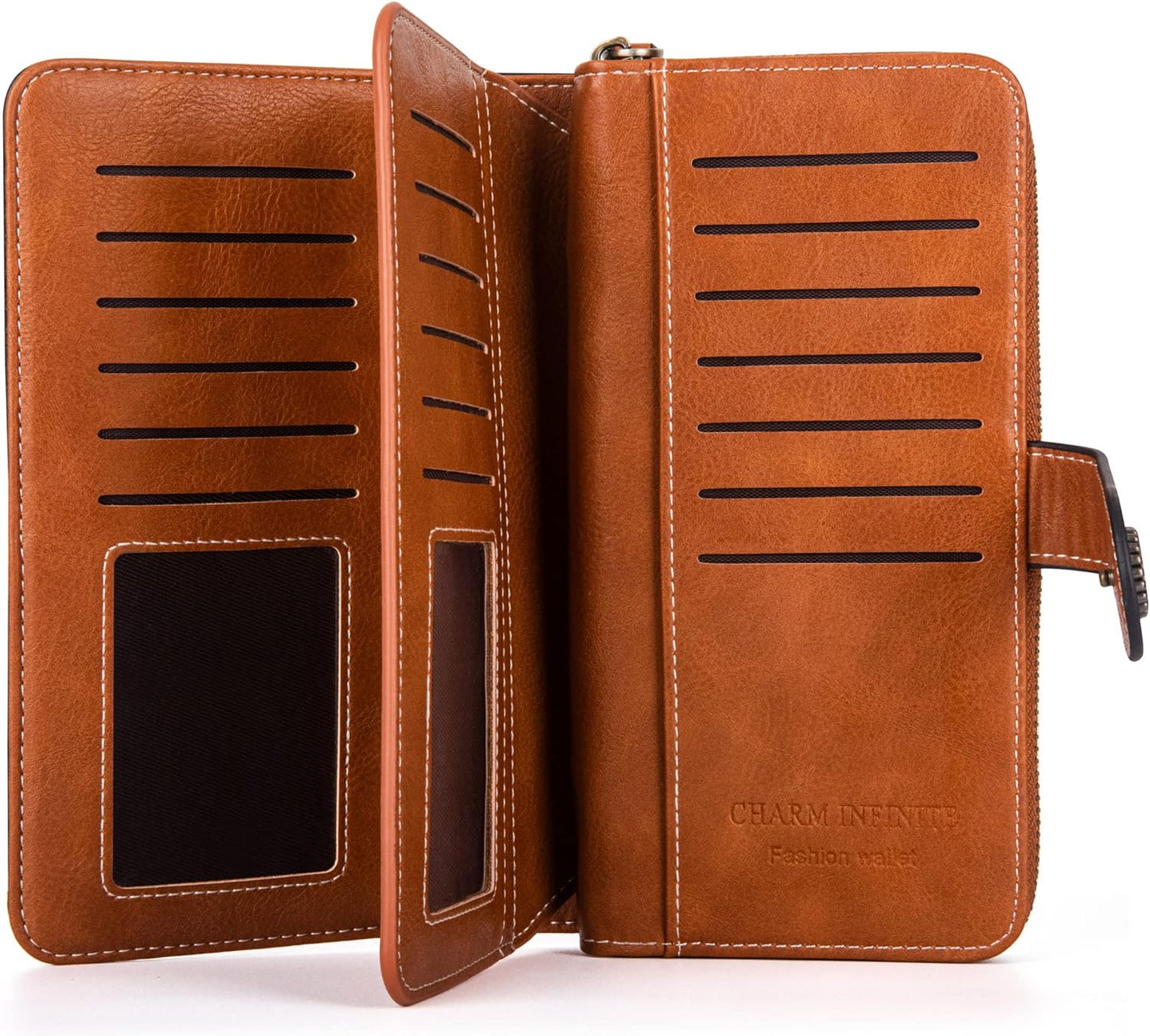 Fashionable Genuine Leather Wristlet Wallet