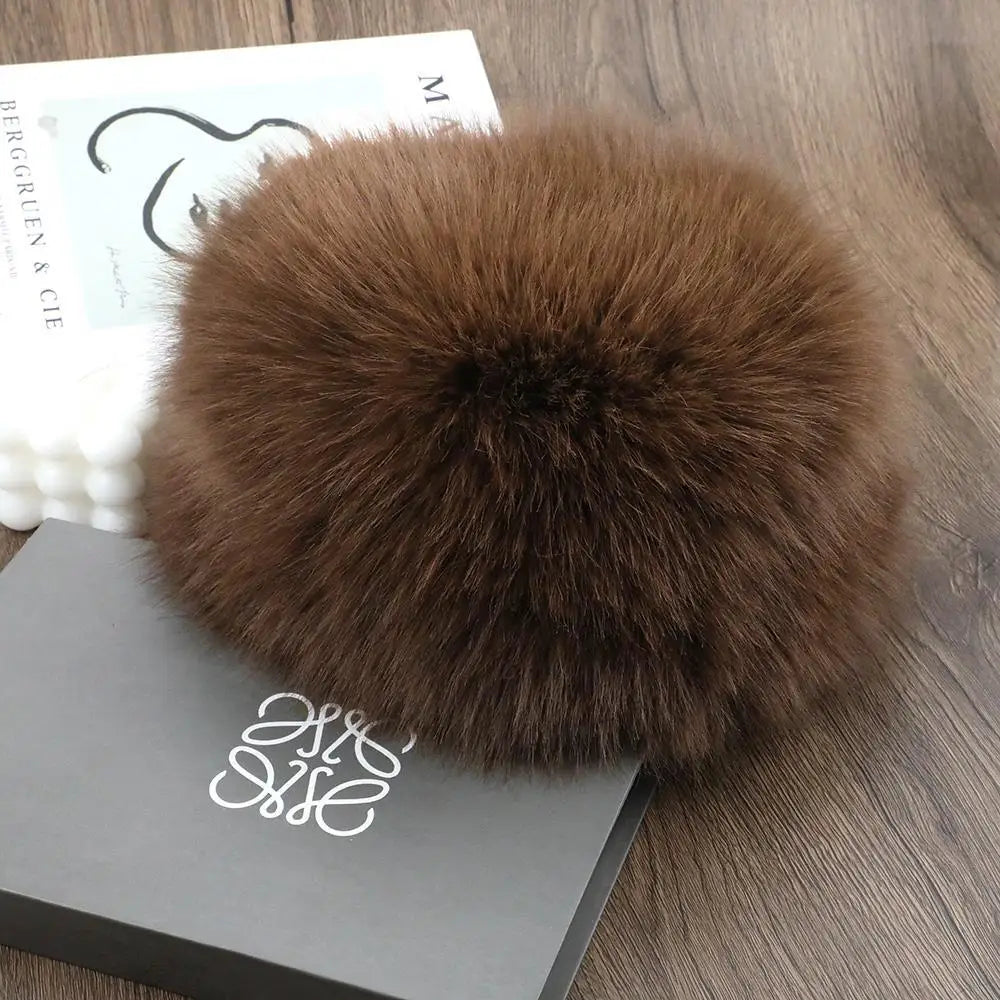 Premium Soft Faux Fur Beanie Hat