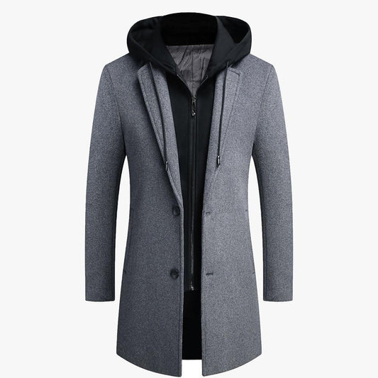 Detachable Hood Parka Coat - Befez