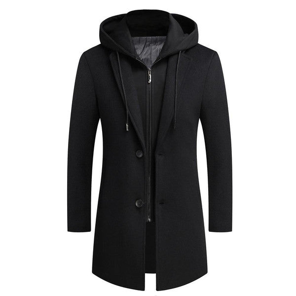 Detachable Hood Parka Coat