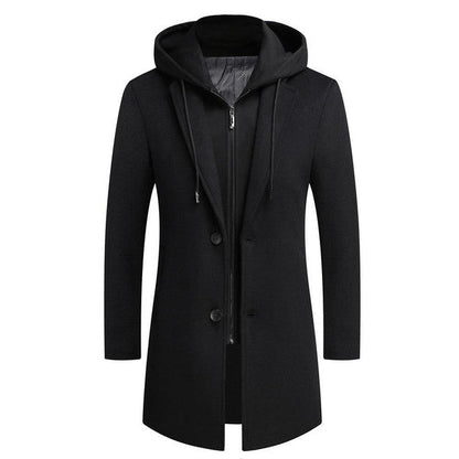 Detachable Hood Parka Coat