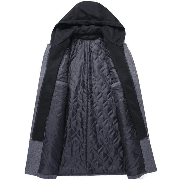 Detachable Hood Parka Coat