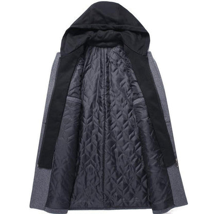 Detachable Hood Parka Coat