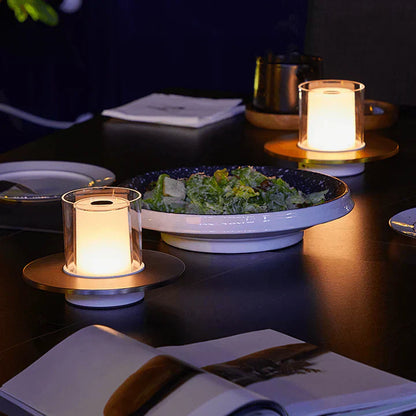 Warm LED Candle Table Lamp