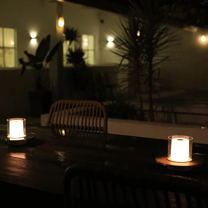 Warm LED Candle Table Lamp