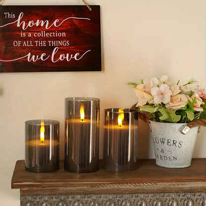 Bright LED Candle Set with Remote Control