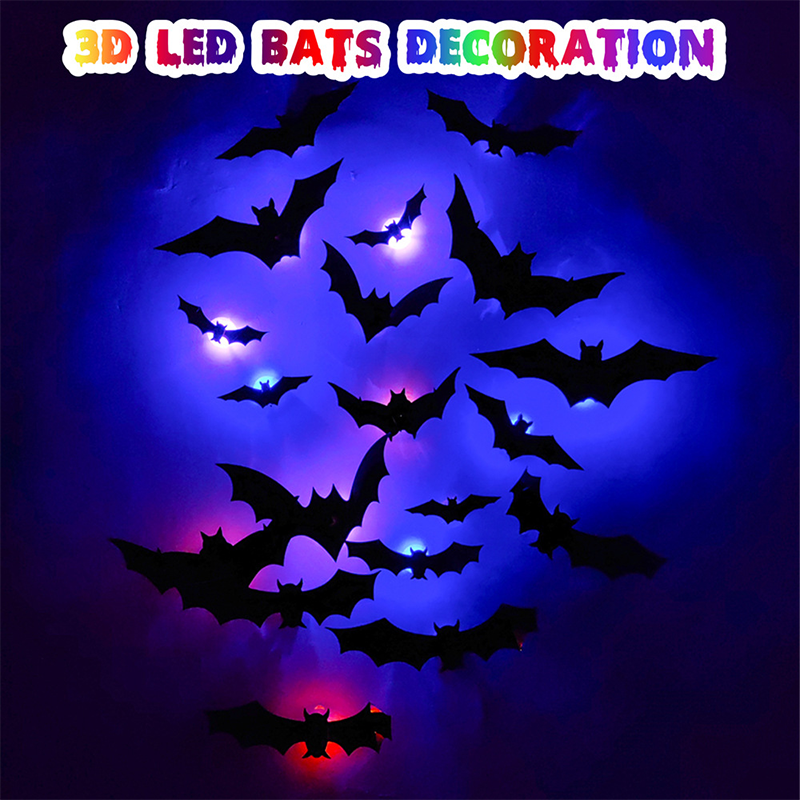 Spooky 3D Bat LED Wall Decoration