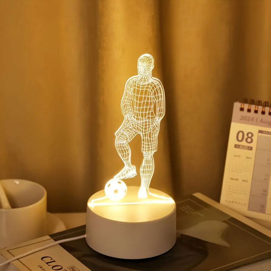 3D Football Table Desk Lamp