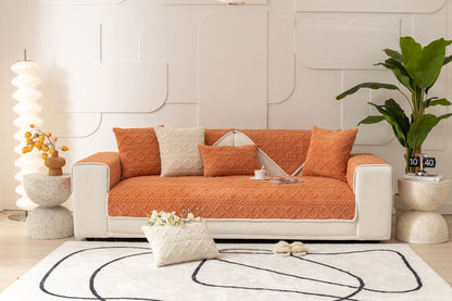Fitted One-Piece Couch Cover