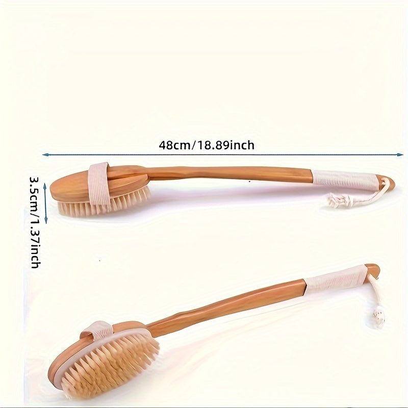 Soft Exfoliating Shower Brush with Long Handle