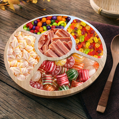 Eco Friendly Bamboo Snack Serving Tray