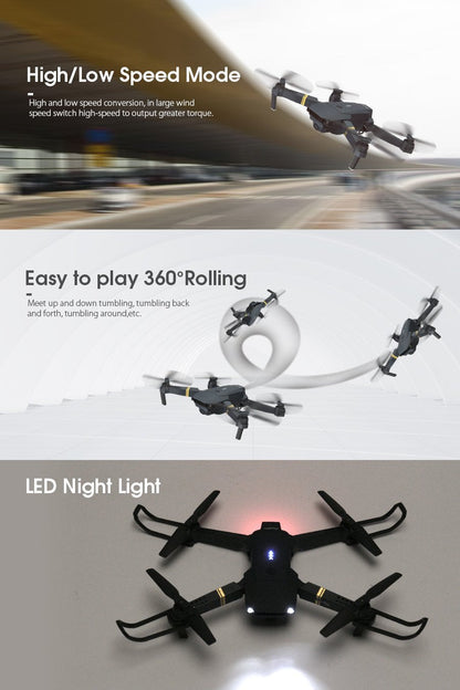 Portable Mini HD Folding Drone With 2MP Camera