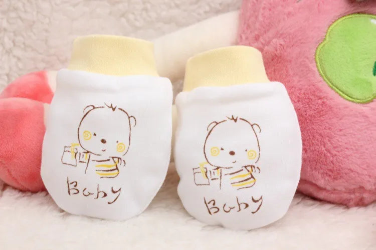 Cozy Baby Cotton Mitts - Gentle Protective Hand Covers