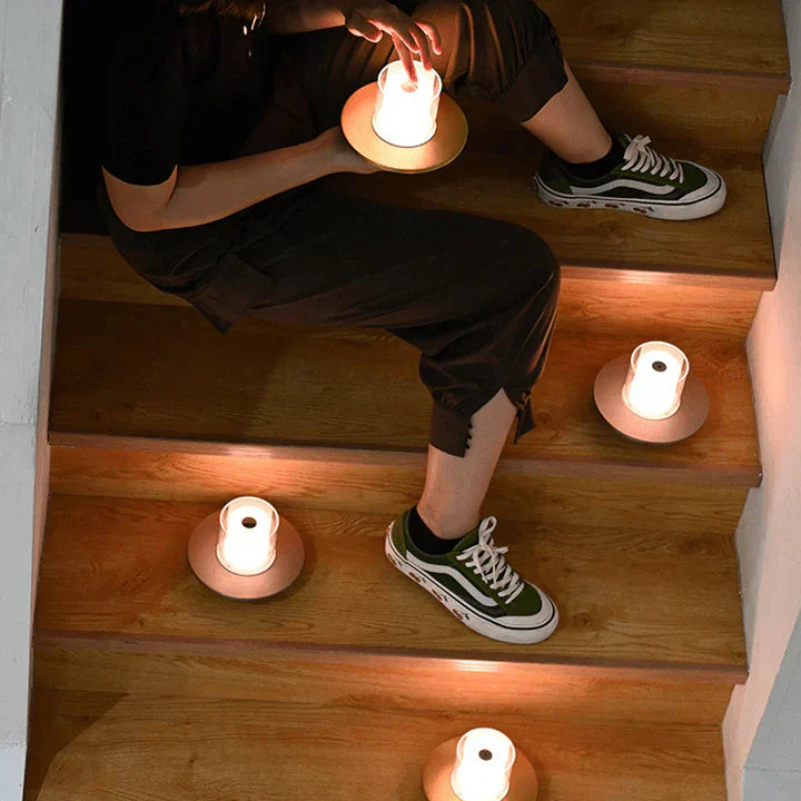 Warm LED Candle Table Lamp