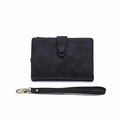 Compact Ladies Leather Fold Wallet - Befez