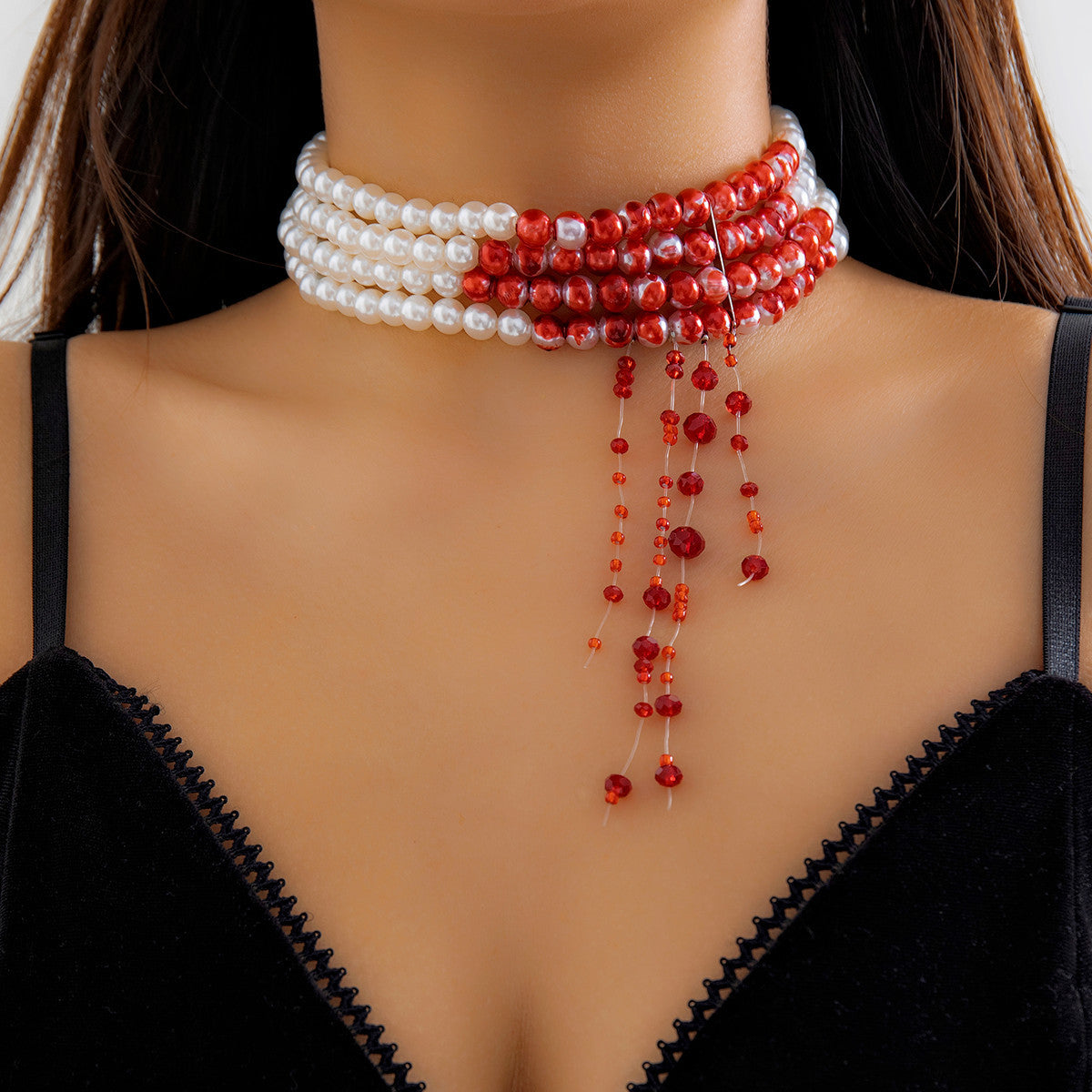 Spooky Chain Necklace for Edgy Fashion Style
