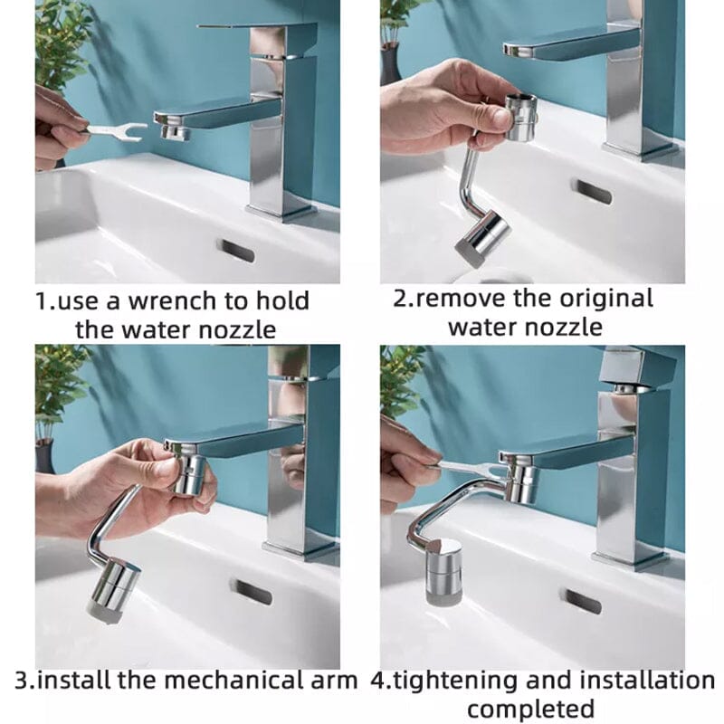 Befez FlexSplash - Adjustable 360° Rotating Kitchen Faucet