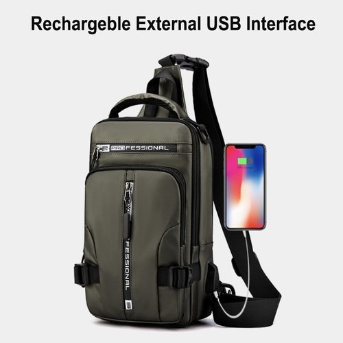 Waterproof Travel Shoulder Bag with Anti-Theft Protection