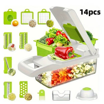 Easy Vegetable Chopper 14-Piece Kitchen Slicer Set