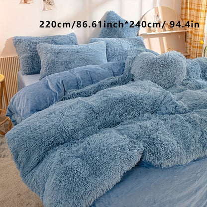 Soft Plush Duvet Cover Set for Cozy Bedding