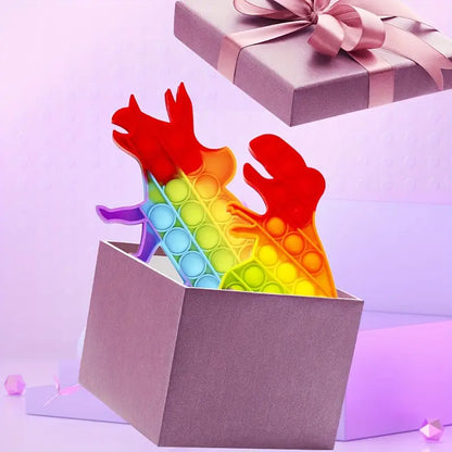 Colorful Dinosaur Fidget Toy For Kids Stress Relief