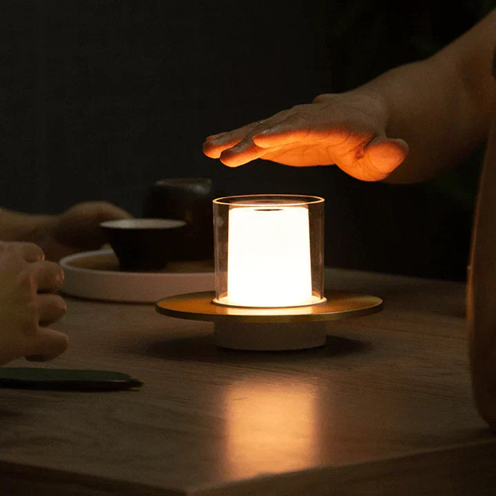 Warm LED Candle Table Lamp