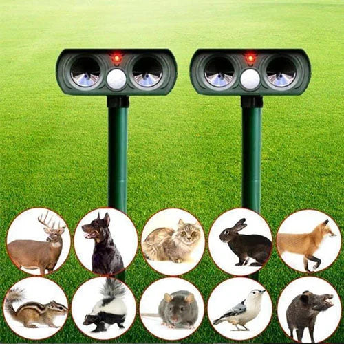 Outdoor Motion Activated Animal Repellent Ultrasonic Device